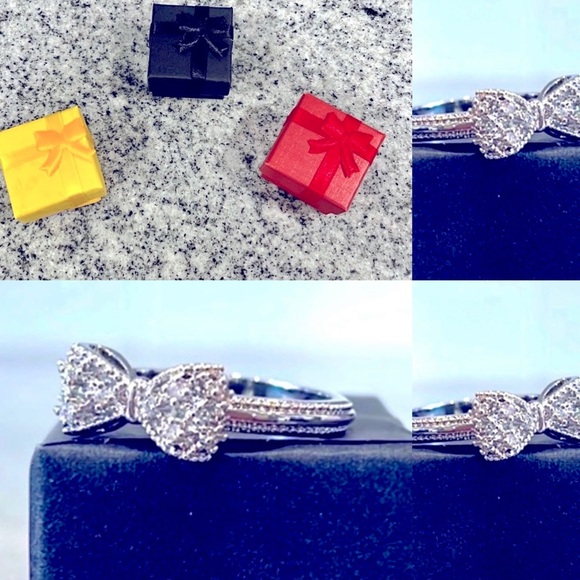 NWT Genuine💍Mossanite Diamond Bow Rings - Picture 4 of 11